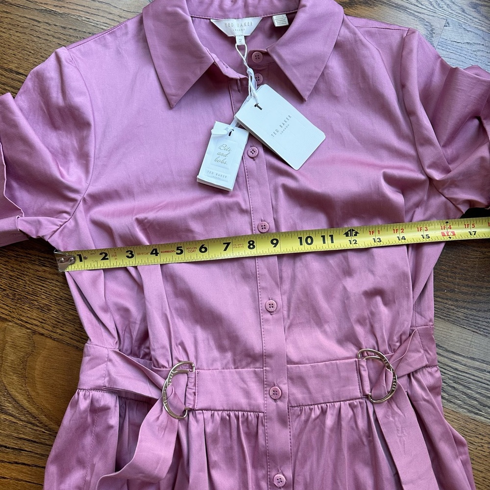 NEW Ted Baker Luuciiy shirt dress size 4-6 - Picture 7 of 11